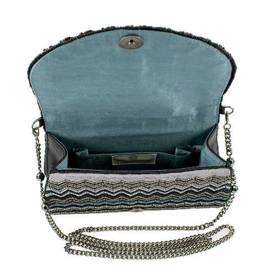 Load image into Gallery viewer, Blue Zone Beaded Crossbody Handbag
